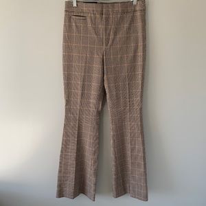 NWT Banana Republic Houndstooth Plaid Flare Trousers